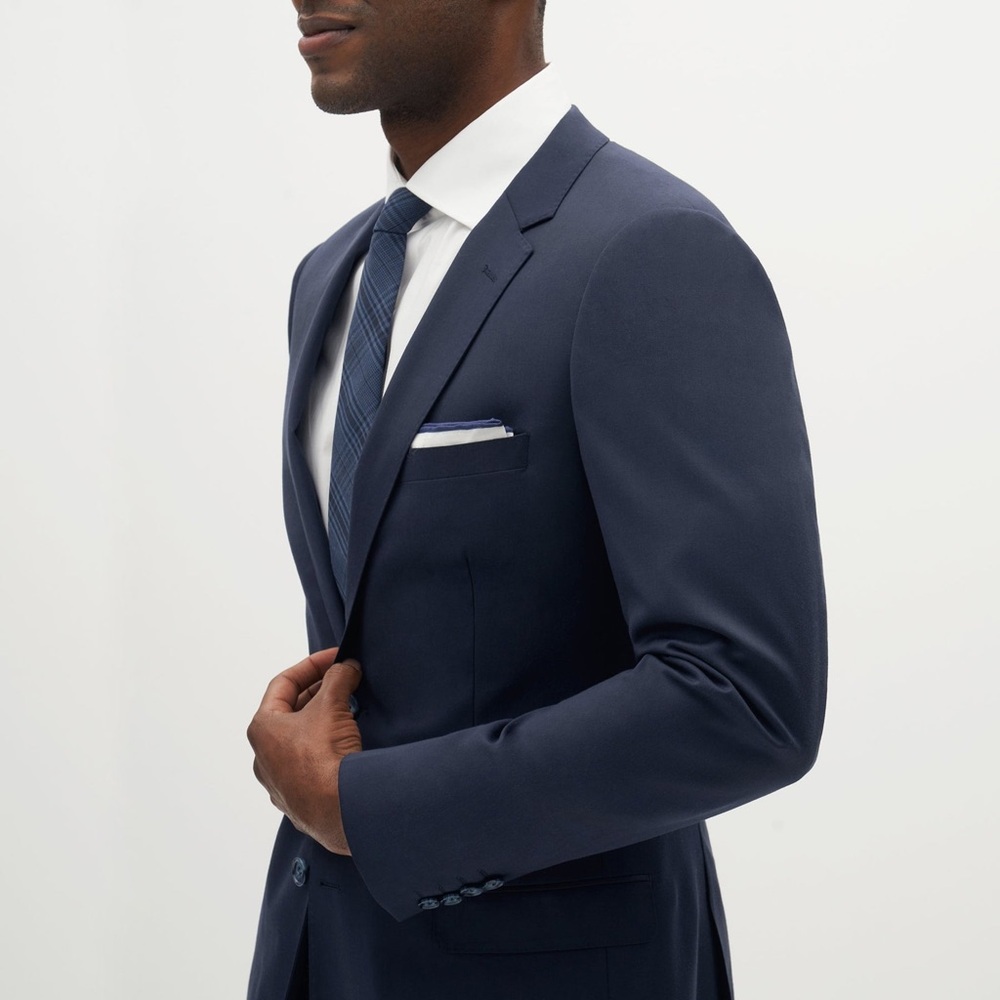 Men’s Navy Blue Suit Jacket
